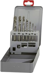 Zestaw gwintowników maszynowych Exact HSSG 2380 DIN 371, 7 szt.