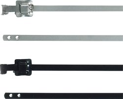 Opaska kablowa HellermannTyton MLT16SSC10-SS316/SP-BK 111-91163, 430 mm, stal nierdzewna V4A, 1 szt.