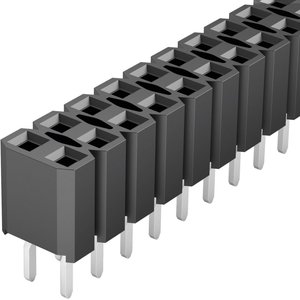 Gniazdo montażowe żeńskie Fischer Elektronik BL LP 2/ 72/S , RM 2,54 2 X 36 , styki zło