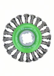 Bosch Accessories Szczotka tarczowa Heavy do Inox X-LOCK, pleciona, nierdzewna, 115 mm, 0,5 mm 2608620733 1 szt.