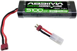 Pakiet akumulatorów (NiMH) 7.2 V 5100 mAh Absima Hardcase Gniazdo T, Gniazdo Tamiya