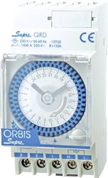 ORBIS Zeitschalttechnik OB290332N Przekaźnik czasowy na szynę DIN SUPRA QRS 230V, analogowy, 1 x WŁ/WYŁ