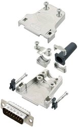 Zestaw listew męskich D-Sub TRU COMPONENTS TCDTZF15DBPK 7709800, rzędy: 2, styki: 15, 180 °, 1 szt.