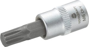 Nasadka trzpieniowa 6 mm TOOLCRAFT M6 816075 Wielowypust (XZN) 1 szt.