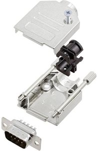 Zestaw listew męskich D-Sub TRU COMPONENTS TCDTZK09DBPK 7709808, rzędy: 2, styki: 9, 180 °, 1 szt.