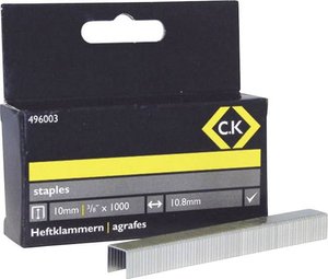 Zszywki C.K 496003, N/A, Wymiary (D x S) 10 mm x 10.5 mm, 1000 szt.