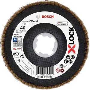 Tarcza lamelkowa Bosch Accessories X551 2608619807 Średnica 115 mm 1 szt.