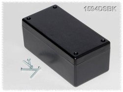 Obudowa uniwersalna Hammond Electronics, ABS, czarny, (D x S x W) 131 x 66 x 55 mm, 1 szt.