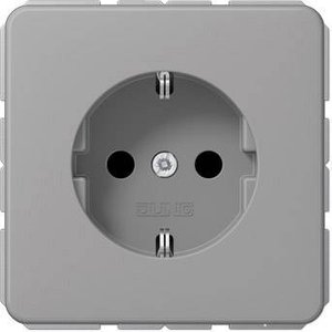 Jung CD1520GR Styk uziemienia 16A 250V szary Gniazdo z uziemieniem Jung CD1520GR szary
