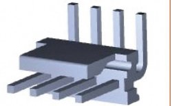 Listwa kołkowa, męska, standardowa TE Connectivity MTA-156 640387-4, wire-to-wire, piny: 4, 7 A, 1 szt.