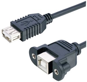 Kabel USB Lyndahl LKPK007, USB 2.0, Złącze żeńskie USB-B, Złącze żeńskie USB-A, 0.20 m