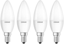 E14  LED  4.9 W = 40 W  ciepła biel  Kształt świecy   Żarówka LED OSRAM 4058075819474 E14 4.9 W = 40 W 470 lm ciepła biel 4 szt.