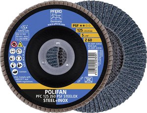 Tarcza lamelkowa PFERD PFC 125 Z 60 PSF STEELOX 69398193 Średnica 125 mm 5 szt.