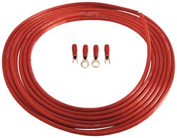 Zestaw kabli zasilających Sinuslive BK-10P, 10 mm2, czerwony, 5 m