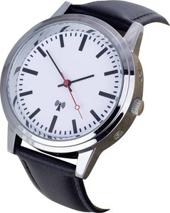 Zegarek na rękę EUROTIME Funk-Armbanduhr Bahnhofsminuterie, Sterowany radiowo, 3 ATM