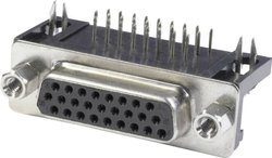 Listwa żeńska D-Sub econ connect BU15HDW, rzędy: 3, styki: 15, 1 szt.