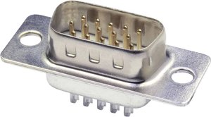 Listwa męska D-Sub econ connect ST44HD, rzędy: 3, styki: 44, 180 °, 1 szt.