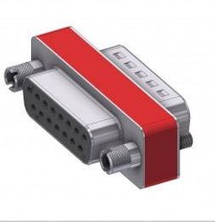 Adapter D-SUB Deltron Connectors DFA15S/15P/2FP102 UN złącze żeńskie D-SUB 15-pin - złącze męskie D-SUB 15-pin