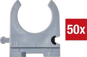 Zacisk TRU COMPONENTS TC-9859372 EN16  16 mm szary 50 szt.