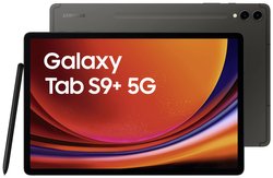 Samsung Galaxy Tab S9+ LTE/4G, 5G, WiFi 256 GB czarny Tablet Android 31.5 cm (12.4 cal) 2.0 GHz, 2.8 GHz, 3.36 GHz Qualcomm® Snapdragon Android™ 13 2800 x 1752 Pixel