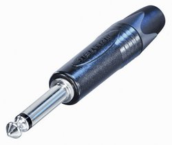 Złącze męskie jack 6,35 mm NP2X-BAG-CON Neutrik NP2X-BAG-CON złącze męskie proste Ilość styków: 2 mono czarny 1 szt.