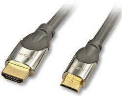 Kabel HDMI LINDY LINDY CROMO® High-Speed-HDMI-Kabel 41436, HDMI High Speed z Ethernet, okrągły, HDMI 4K z Internetem, podwójne ekranowanie, pozłacane styki, certyfikat UL, 1.00 m