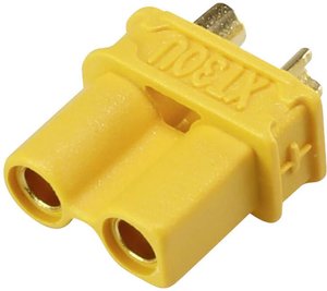 Złącze męskie akumulatora XT30U, 2 mm gniazdo Reely RE-6619107 pozłacane, do lutowania 1 szt.