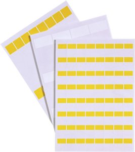 Etykieta kablowa LAPP LCK-48 YE 83256161, 34 x 25.40 mm, etykiety na arkuszu: 18, 1 ark.