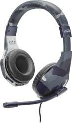 Zestaw słuchawkowy stereo RAIDOR - do PC / PS5 / PS4 / Xbox SeriesX / S / Switch, niebieski Zestaw słuchawkowy Over Ear SpeedLink RAIDOR SL-450303-BE Stereo niebieski moro