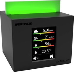 RENZ Air2Color Pro Czujnik CO2 do sygnalizacji świetlnej / jakości powietrza   z sieci elektrycznej Wykrywanie Dwutlenek węgla