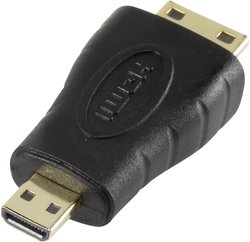 Adapter HDMI SpeaKa Professional SP-5136932 1284233,1x  M mini HDMI na 1x M micro HDMI typ D