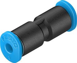 Łącznik prosty FESTO QSM-4-3    Średnica rury: 3 mm, 4 mm   1 szt.