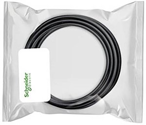 Kabel silnikowy, 4x 1,5 mm², ekranowany, koniec otwarty, wtyczka, do 3-fazowych silników krokowych do wzmacniacza Lexium SD3, 10 m kabel sieciowy zasilający Schneider Electric VW3S5101R100