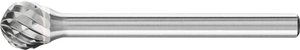Frez z węglika wolframu, kulisty 6x5 mm, trzpień ø 3 mm, 3 zęby PLUS do uniwersalnych zastosowań Frez PFERD KUD 0605/3 Z3 PLUS 21213083, 6 mm x 35 mm , 1 szt.
