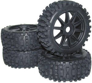 Koła kompletne Buggy Reely, opony Big Core, skala 1:8, zestaw - 4 sztuki