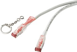 Kabel sieciowy Renkforce RJ45 CAT 6a S / FTP 3,00 m biały zamykany, z zabezpieczeniem zatrzaskowym, bezhalogenowy Kabel LAN Renkforce RF-4533112, 1 szt., RJ45, CAT 6a, S/FTP, 3.00 m, szary