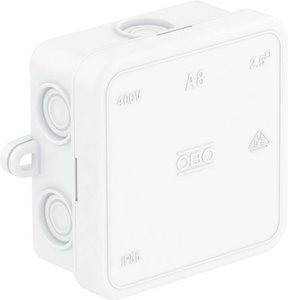 Puszka instalacyjna OBO Bettermann A 8 HF RW 2000075, 75 mm x 75 mm x 36.2 mm, 1 szt.