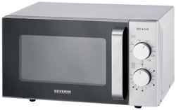 Mikrofalówka Severin MW 7768 800 W funkcja grilla, bez obrotowego talerza czarny/stal szlachetna