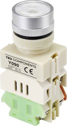 Przycisk TRU COMPONENTS Y090 TC-9219096, 22 mm, 250 V/AC, 5 A, 1 szt.