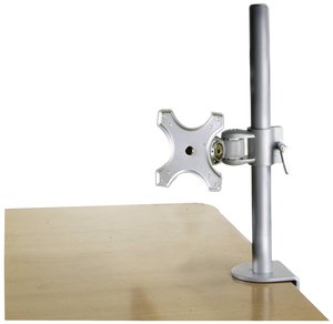Lindy 40695 płaski panel biurkowy srebrny Uchwyt do monitora, stołowy LINDY