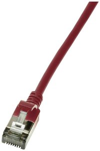 kabel LAN LogiLink CQ9054S, 1 szt., RJ45, CAT 6a, U/FTP, 2.00 m, czerwony