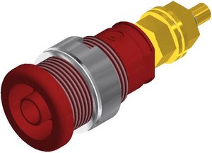 Gniazdo bezpieczeństwa SKS Hirschmann 260-G=SEB, izolowane, O 4 mm, 16 A, czerwone