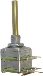 Potencjometr obrotowy 1-obrotowy stereo 0.2 W 500 kΩ Potentiometer Service 63256-02400-4010/B500K 1 szt.