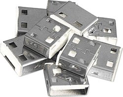 Blokada portu Lindy USB (10 sztuk) BEZ klucza: Kod biały LINDY 40464