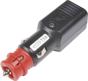 Uniwersalny wtyk NG 7,5A z wymuszonym odprężaniem, z bezpiecznikiem ProCar 67764000 Obciążalność prądu maks.: 7.5 A 12 V, 24 V
