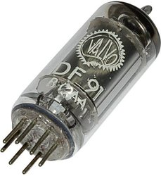 Lampa elektronowa DF DF 91 = 1 T 4  DF 91 = 1 T 4 Ilość biegunów 7 Trzonek miniaturowy Opis: Pentoda