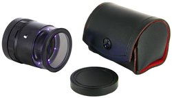 Lupa ręczna Ideal Tek 10X Lupe mit mm-Skala, 8 UV LED LE.003UV.ITU z oświetleniem LED Współczynnik powiększenia: 10 x Rozmiar soczewki: (Ø) 30 mm czarny