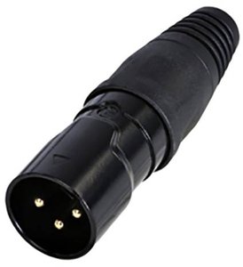 Złącze męskie XLR Rean AV RCX3M-Z-002-1 RCX3M-Z-002-1, mosiądz, złącze męskie proste, 1 szt.