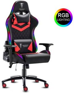 Fotel gamingowy THOR LED RGB czarno-czerwony Fotel gamingowy Berserker Gaming THOR
