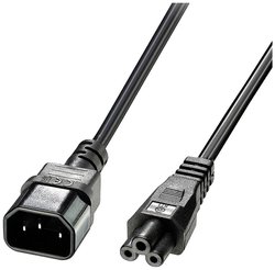 Kabel LINDY 30342 [1x złącze męskie IEC C14 - 1x złącze żeńskie IEC C5] 3.00 m